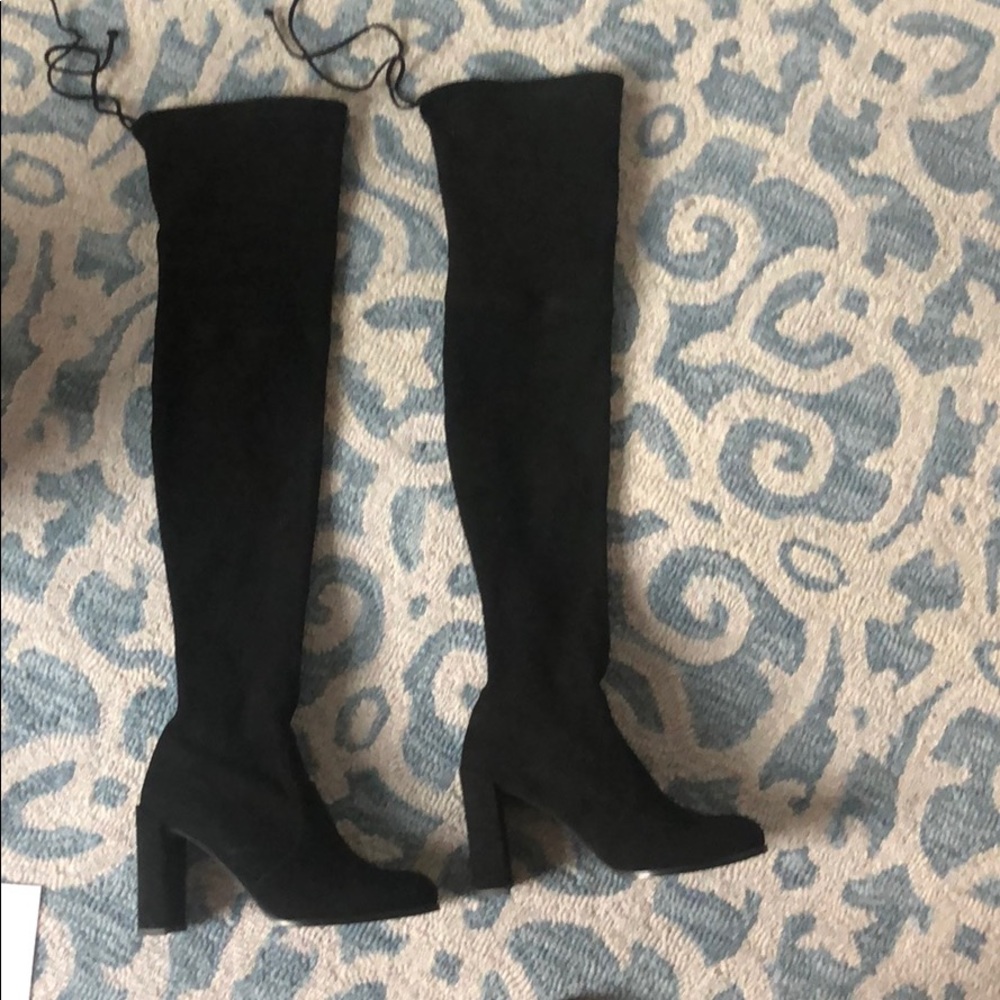 Black Stuart Weitzman over the knee boots